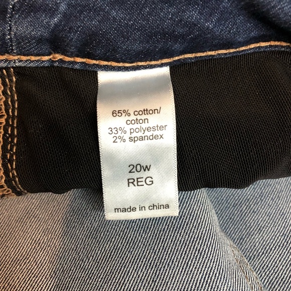 Maurices Plus Jeans Women 20W Blue Skinny Everflex High Rise Stretch Medium Wash - Picture 9 of 10